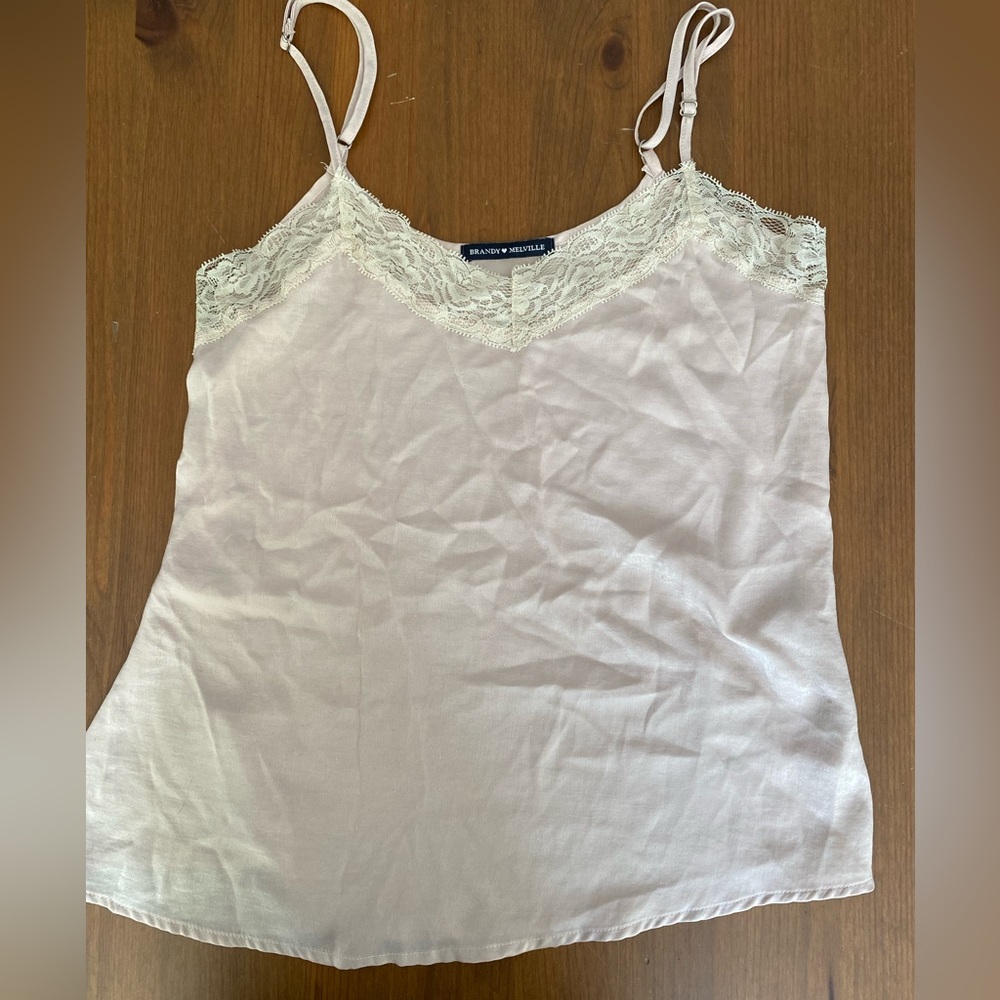 Champagne Brandy Melville Lace Cami